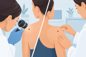 Read more about the article Dermatoscopia versus exame clínico na avaliação
